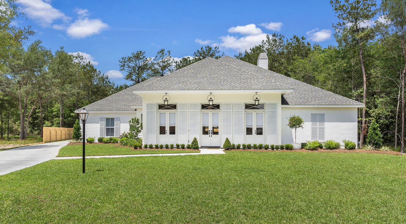 Exterior of a custom home by Hurley Homes LLC in Louisiana