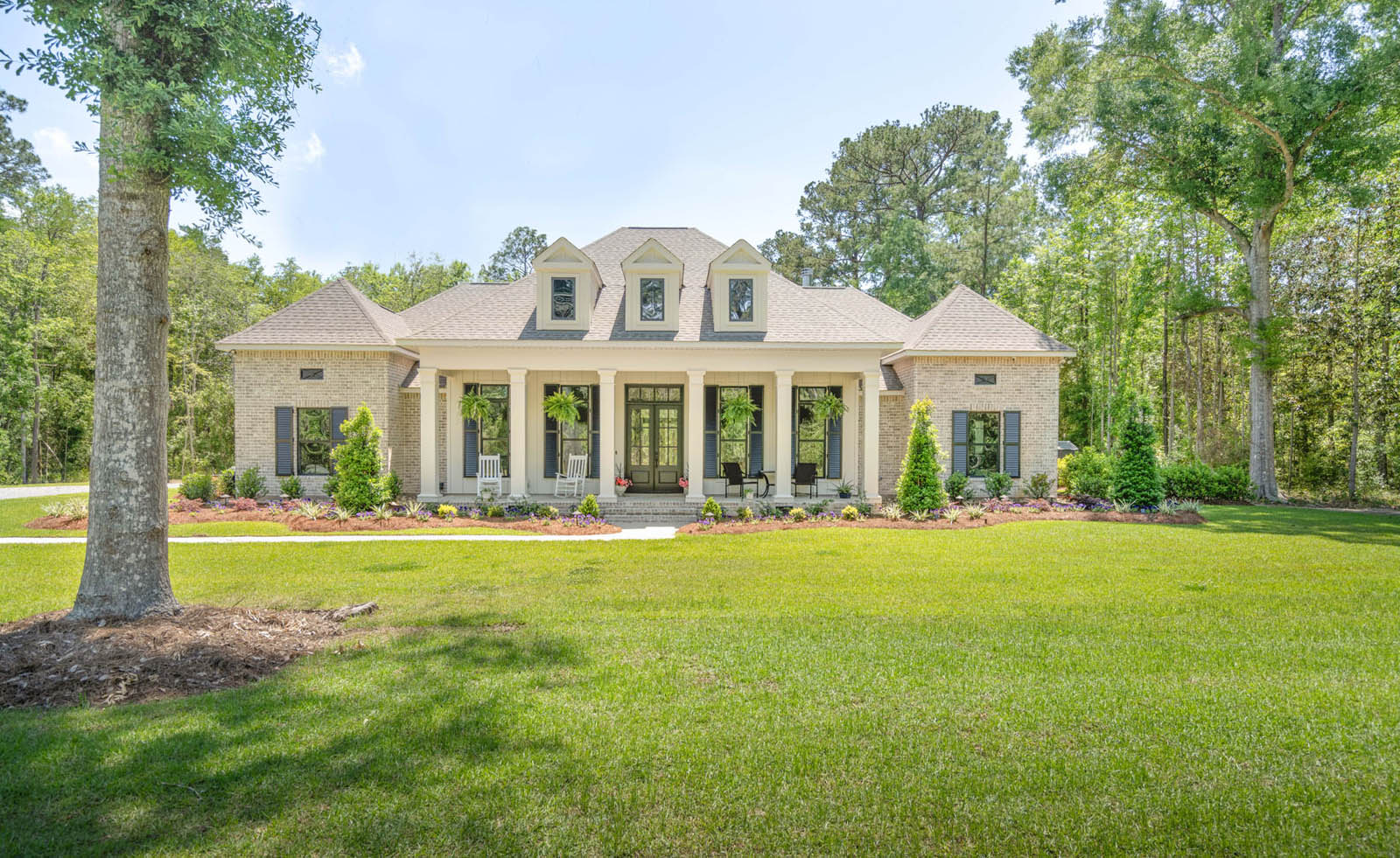 Exterior of a custom home by Hurley Homes LLC in Louisiana